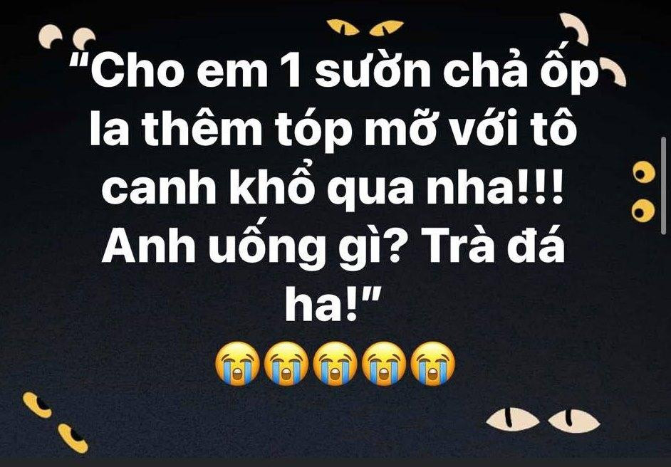 Có bạn vì quá thèm, đành hồi tưởng "quá khứ huy hoàng" được ăn dĩa cơm tấm "full topping". Có bạn vì quá thèm, đành hồi tưởng "quá khứ huy hoàng" được ăn dĩa cơm tấm "full topping".