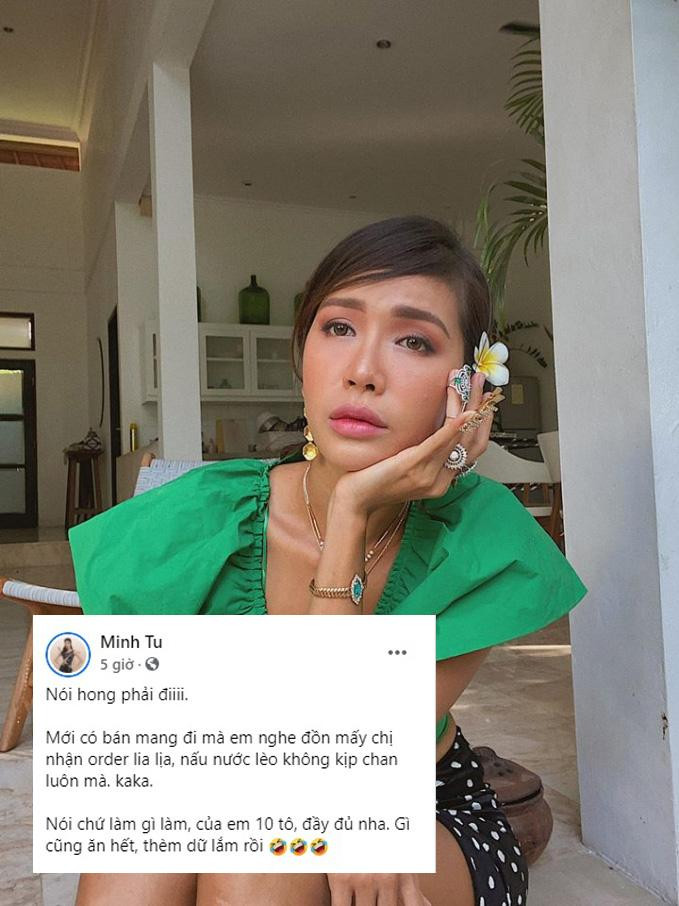 Siêu mẫu Minh Tú nhanh tay "chốt đơn" 10 tô bún bò vì "thèm dữ lắm rồi". Siêu mẫu Minh Tú nhanh tay "chốt đơn" 10 tô bún bò vì "thèm dữ lắm rồi".