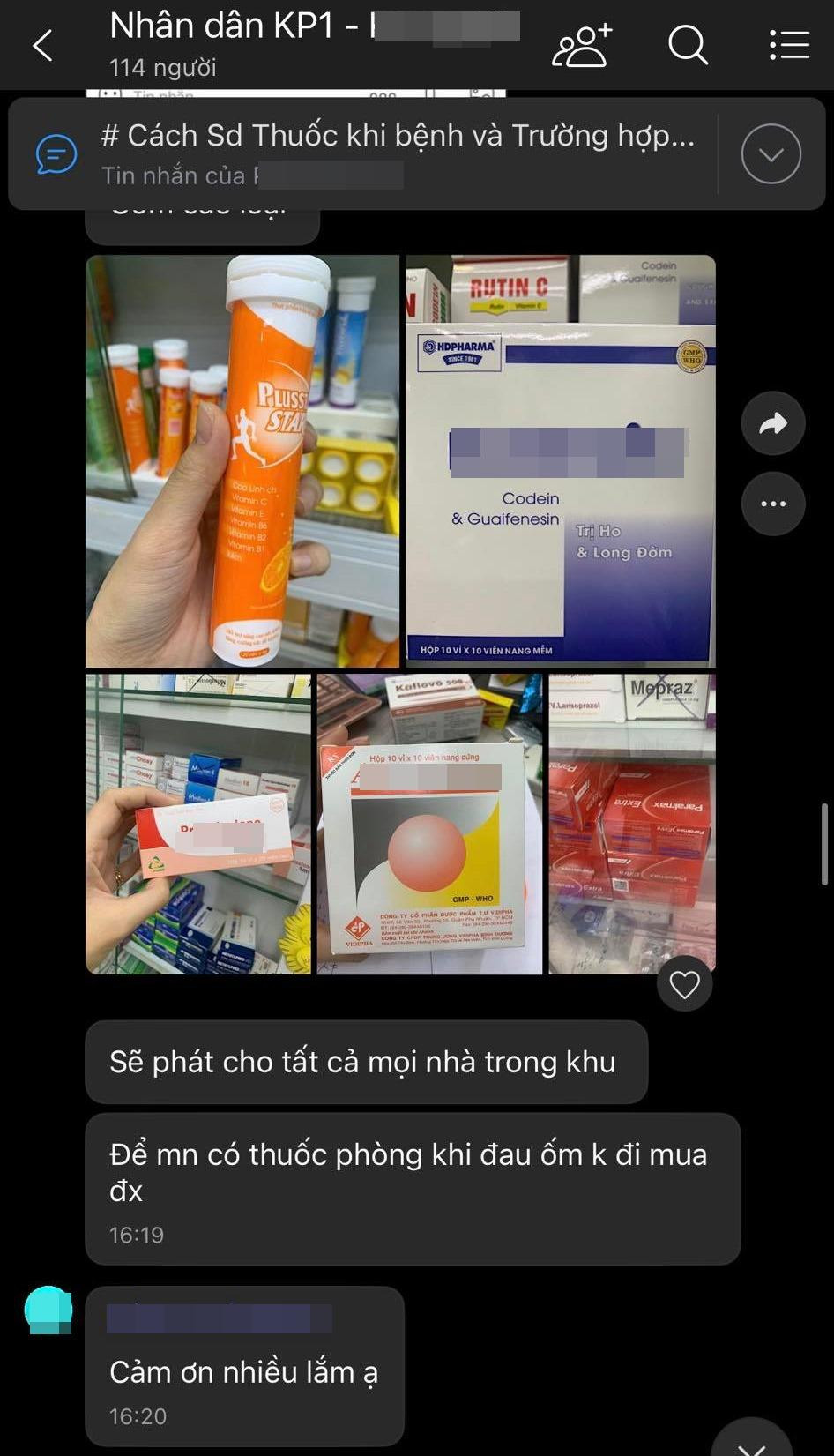 Một nhóm chat của người dân ở Quận 3 (TP.HCM). Một nhóm chat của người dân ở Quận 3 (TP.HCM).