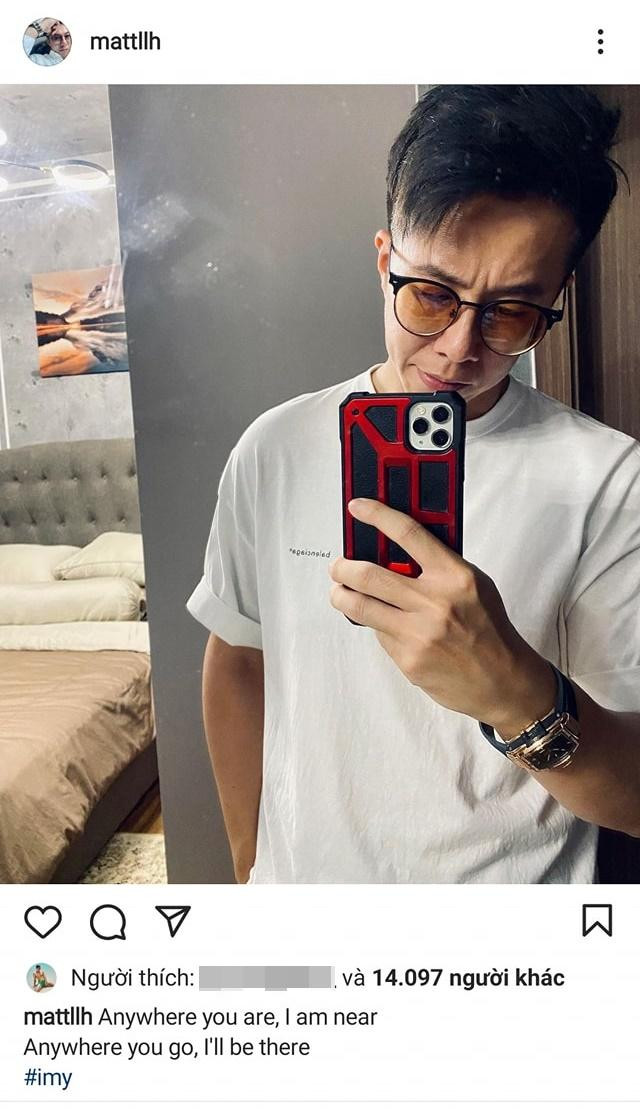 Netizen cho rằng Matt Liu đang ngầm nhắc đến Hương Giang qua dòng caption và hashtag.