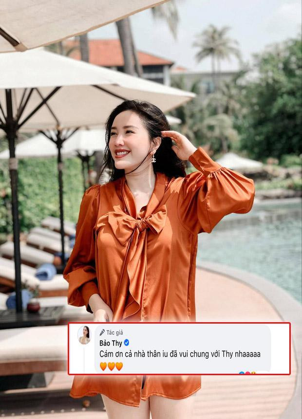 Bảo Thy diện váy rộng thùng thình khiến nhiều fan nghi vấn chuyện cô có tin vui. Bảo Thy diện váy rộng thùng thình khiến nhiều fan nghi vấn chuyện cô có tin vui.