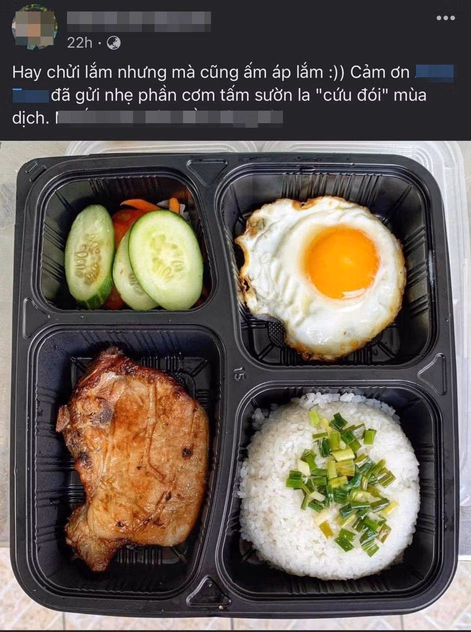 Netizen san sẻ lẫn nhau lúc giãn cách để đỡ cơn thèm cơm tấm. (Ảnh: Vinh Bulu Nguyen)