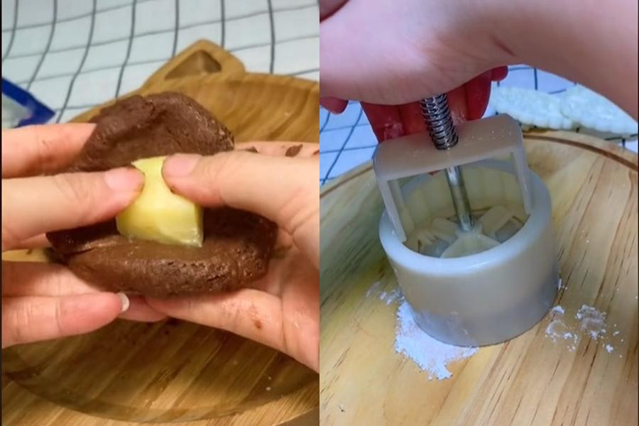 Nhân bánh từ phô mai béo ngậy. Nhân bánh từ phô mai béo ngậy.