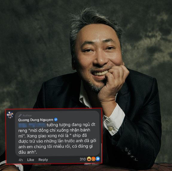 Đạo diễn Nguyễn Quang Dũng còn có chia sẻ thêm khi bình luận với bạn bè về ý tưởng này.
