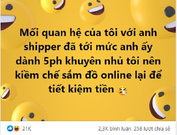 Anh shipper - nhân vật được nhiều cư dân mạng ngóng trông mỗi khi chốt đơn.