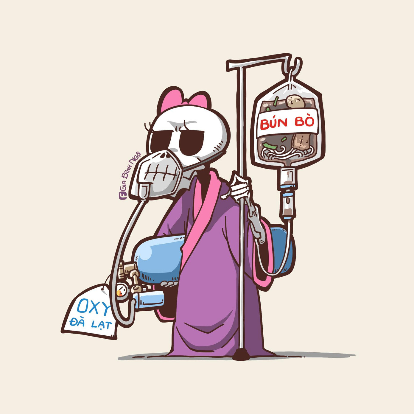 Nhiều netizen đang nhớ không khí Đà Lạt và tô bún bò giò thơm nức mũi. (Ảnh: Gia đình Ngộ) Nhiều netizen đang nhớ không khí Đà Lạt và tô bún bò giò thơm nức mũi. (Ảnh: Gia đình Ngộ)