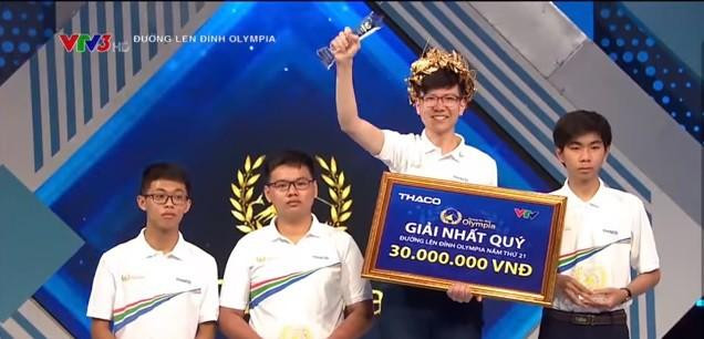 Việt Thái có đam mê dành cho Olympia từ năm 7 tuổi, không ngừng nỗ lực để giành chiến thắng. Việt Thái có đam mê dành cho Olympia từ năm 7 tuổi, không ngừng nỗ lực để giành chiến thắng.