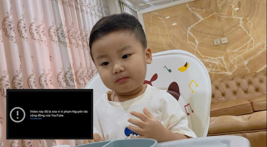Vlog đầu tiên của bé Bo bị YouTube gỡ do "vi phạm nguyên tắc cộng đồng". Vlog đầu tiên của bé Bo bị YouTube gỡ do "vi phạm nguyên tắc cộng đồng".
