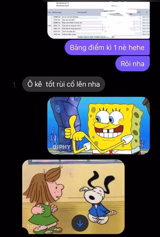 Hội phụ huynh "sành điệu" khi gửi sticker và sử dụng ngôn ngữ của Gen Z khi nhắn tin. (Ảnh: Phương Bia)