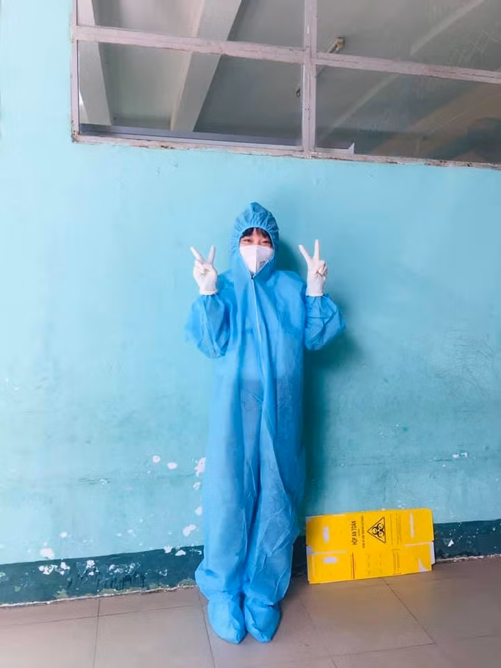 Bạn Thu Hiền đón sinh nhật tuổi 19 ngay trong tâm dịch - Ảnh: NVCC Bạn Thu Hiền đón sinh nhật tuổi 19 ngay trong tâm dịch - Ảnh: NVCC