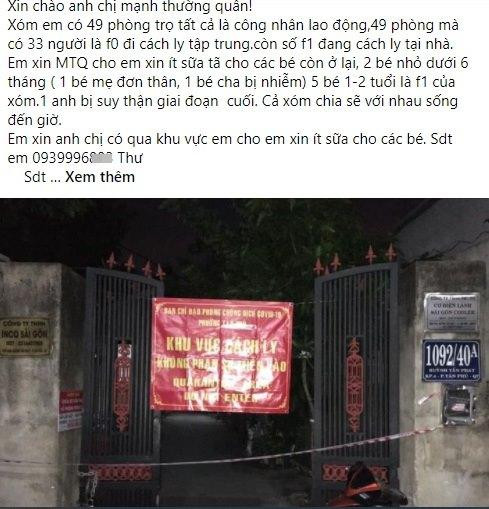 Netizen nhờ cộng đồng giúp đỡ hàng xóm đang trong cảnh ngặt nghèo. (Ảnh: Quách Thư) Netizen nhờ cộng đồng giúp đỡ hàng xóm đang trong cảnh ngặt nghèo. (Ảnh: Quách Thư)