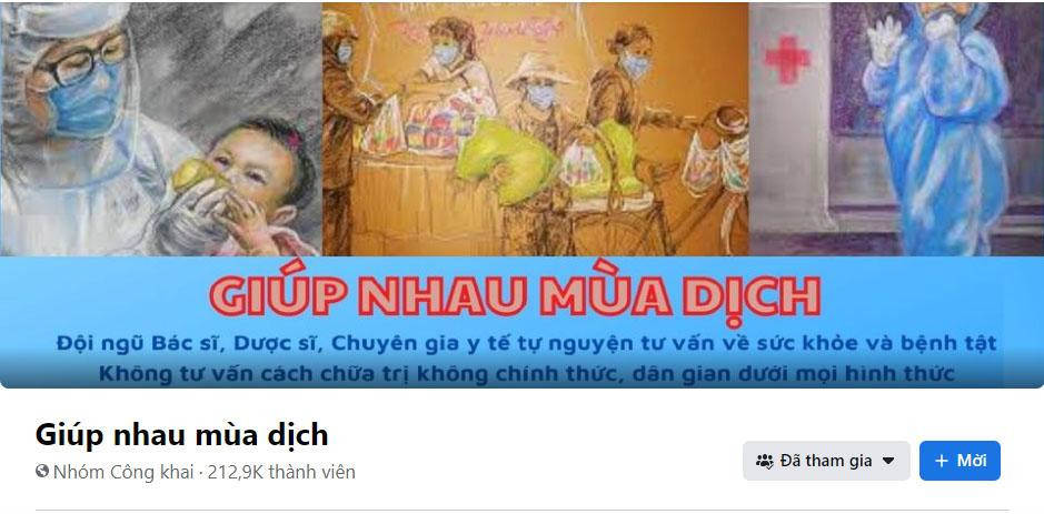 Group "Giúp nhau mùa dịch" là nơi các nhân viên y tế tư vấn, hỗ trợ mọi người. Group "Giúp nhau mùa dịch" là nơi các nhân viên y tế tư vấn, hỗ trợ mọi người.