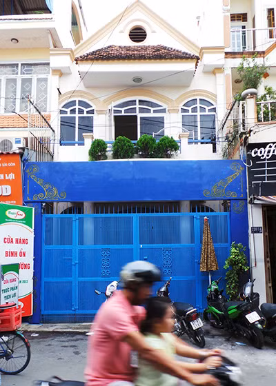 Căn nhà mà ông Paul Lê Hùng ghi địa chỉ trong thư ngỏ hiện đang sữa chữa và của đơn vị khác sử dụng