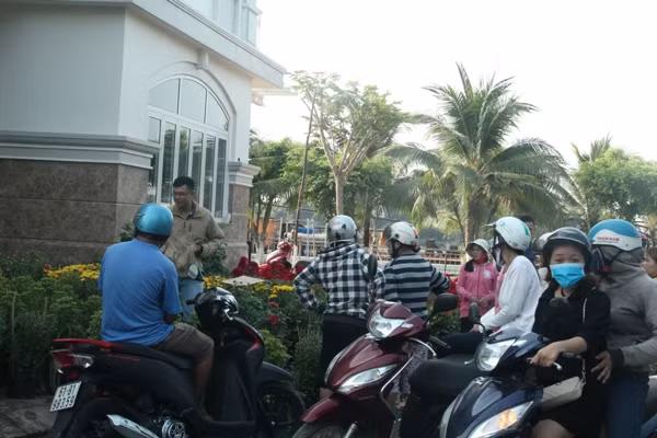 Người dân chen nhau mua hoa kiểng xả hàng ngày 30 Tết ảnh 3
