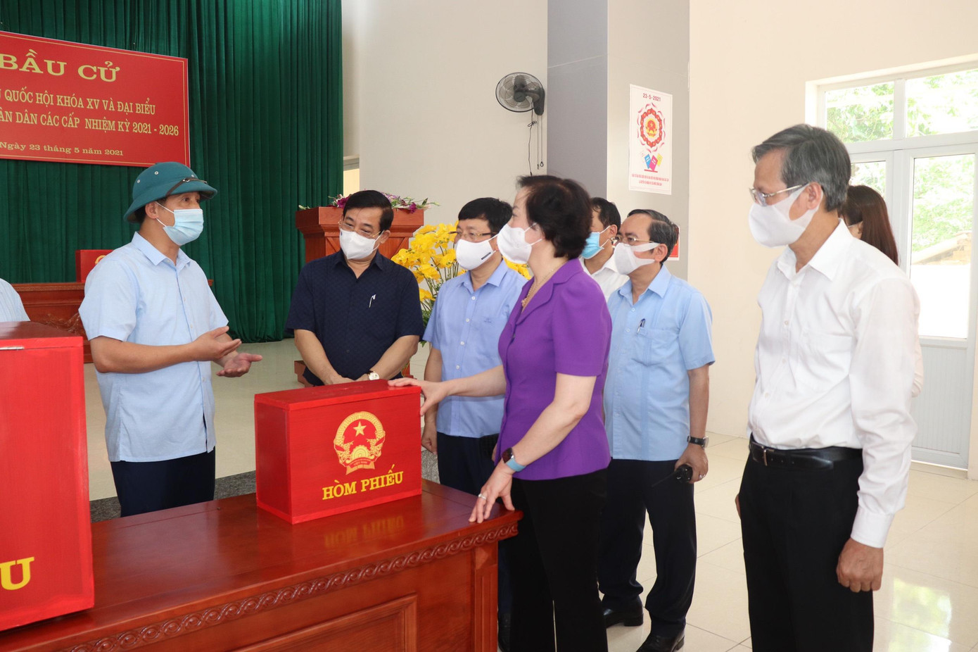 Bộ trưởng Bộ Nội vụ Phạm Thị Thanh Trà kiểm tra công tác chuẩn bị bầu cử tại Vĩnh Phúc