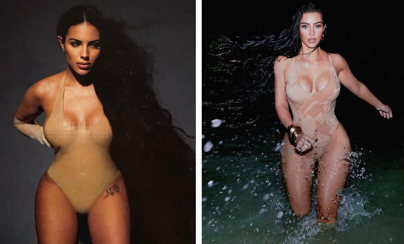 Tất cả từ trang phục, kiểu tóc, lối trang điểm và cả ngoại hình đều khẳng định Chaney là "bản sao Kim Kardashian".