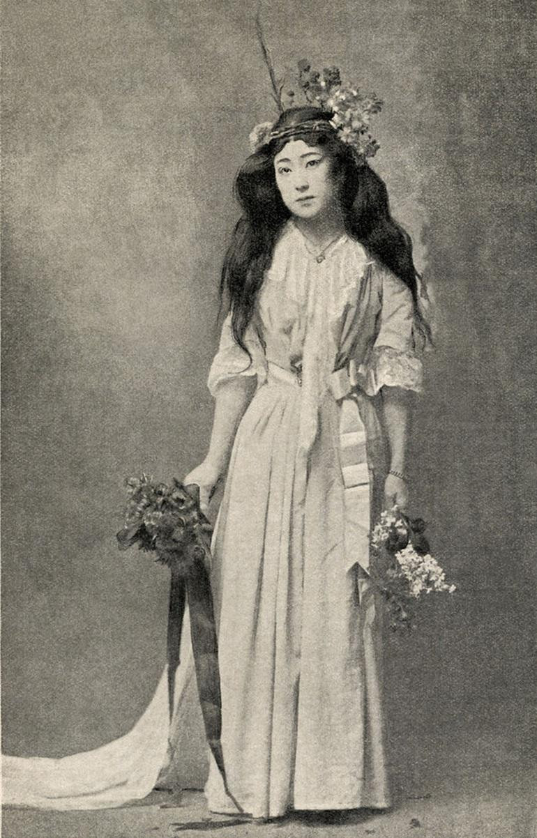 Geisha nổi tiếng Nhật Bản Sada Yacco (Ảnh: Flickr).