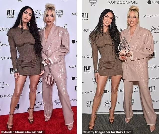 Megan đến sự kiện để chúc mừng stylist của cô, Maeve Reilly, được vinh danh với Giải thưởng Người quản lý phong cách. Megan đến sự kiện để chúc mừng stylist của cô, Maeve Reilly, được vinh danh với Giải thưởng Người quản lý phong cách.