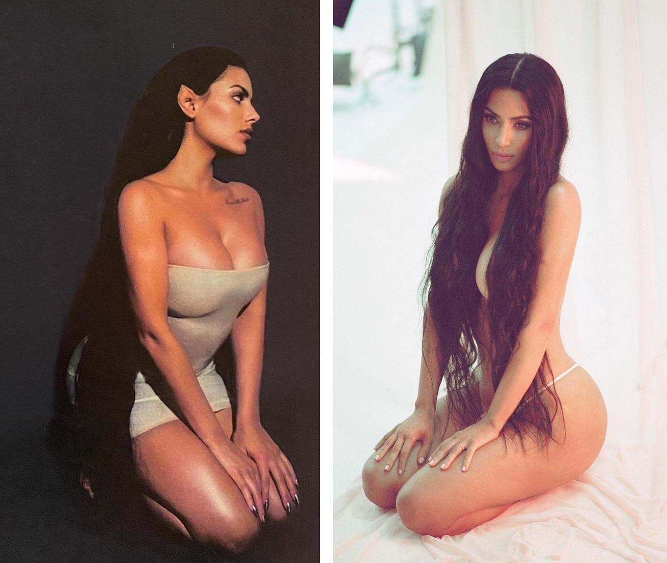 Trong bộ ảnh mới, Chaney nhận được nhiều lời khen về ngoại hình "bốc lửa", thần thái cuốn hút. Tuy nhiên, cô tiếp tục gây tranh cãi vì "sao chép" vợ cũ của bạn trai, Kim Kardashian.