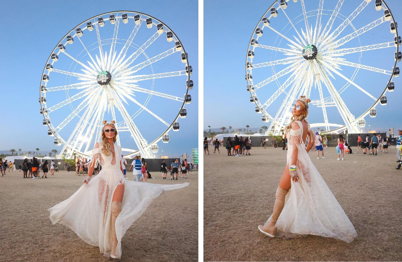 Bản thân người thừa kế tập đoàn Hilton cũng không để tuổi tác giới hạn bản thân. Cô luôn tự tin thể hiện sức hút riêng với đa dạng phong cách, kể cả "cưa sừng làm nghé".