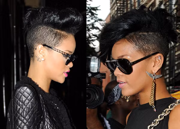 Rihanna là người đã lăng xê mốt cạo đầu hết sức táo bạo trong giới ca sĩ nữ