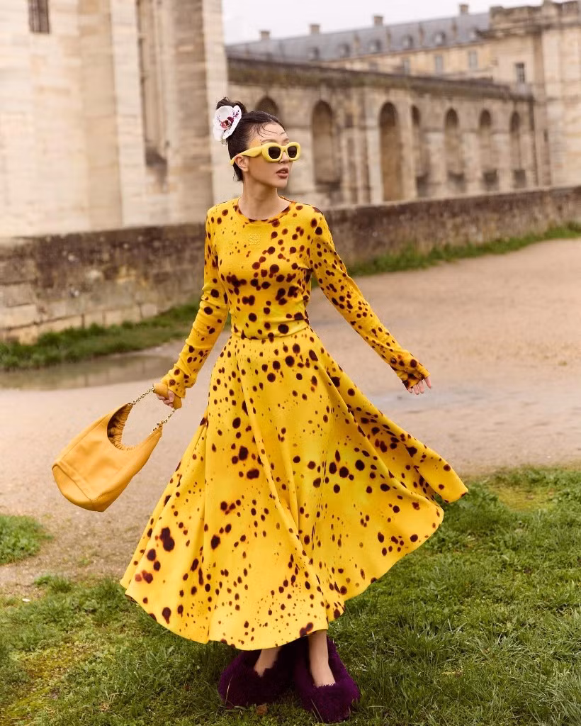 Loạt tạo hình ấn tượng của Quỳnh Anh Shyn tại Paris Fashion Week Thu Đông 2024.