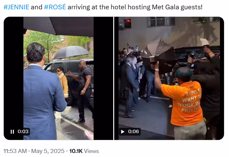 Sự xuất hiện của Jennie và Rosé tại "trạm trung chuyển" The Mark sát thềm diễn ra Met Gala 2025 được cho là động thái ngầm xác nhận tham gia sự kiện.