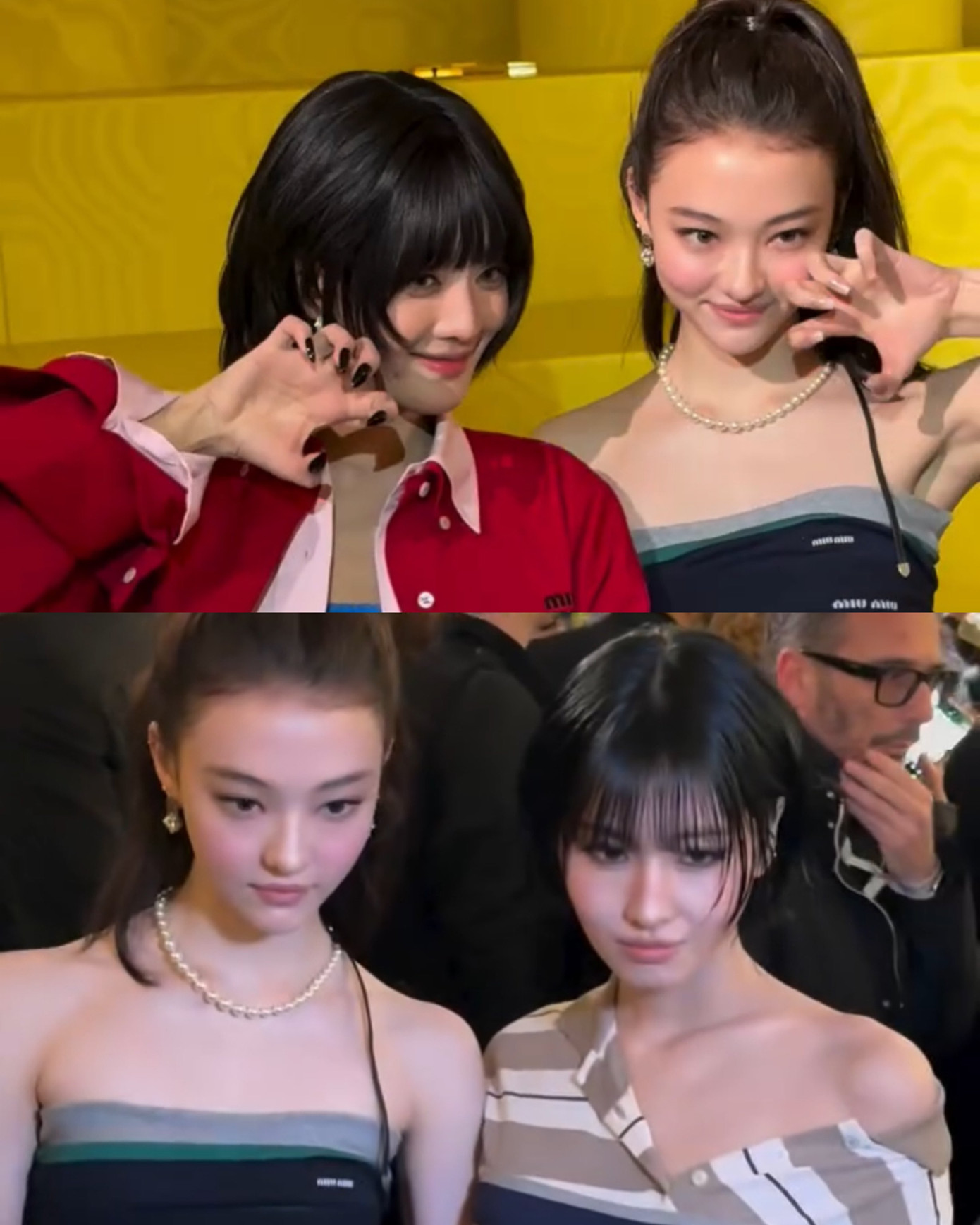 Em út MEOVV không hề lép vé khi chung khung hình cùng các đàn chị hiện đang nắm giữ vị trí đại sứ thương hiệu Miu Miu.