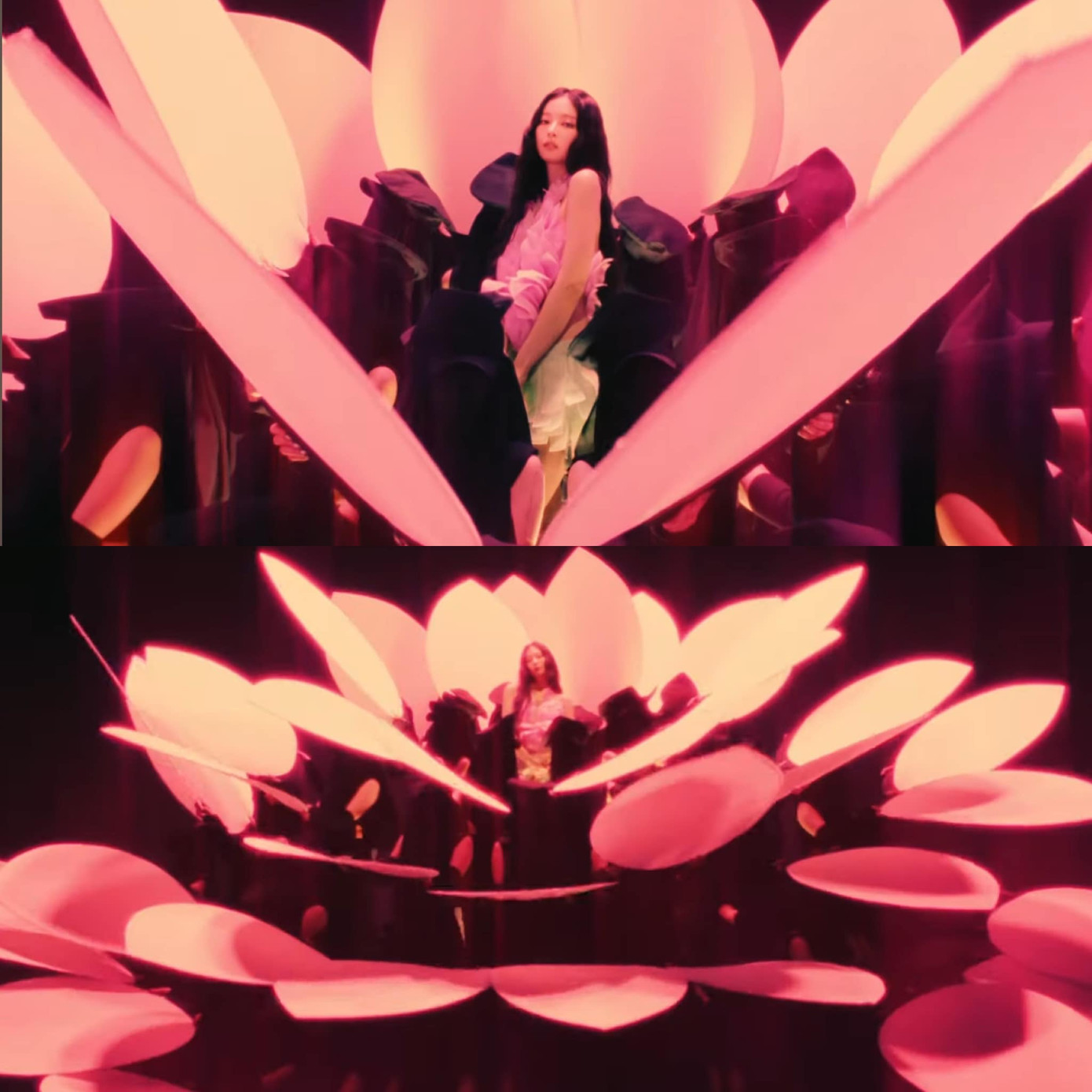 Bối cảnh, trang phục trong ZEN tựa như bông sen nở rộ, biểu tượng vẻ đẹp tinh khiết trong văn hóa châu Á.