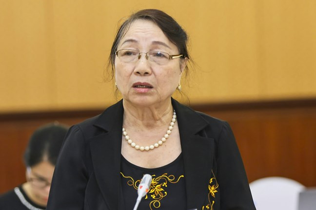 Bà Hà Thị Liên, nguyên Phó Chủ tịch Ủy ban Trung ương MTTQ Việt Nam