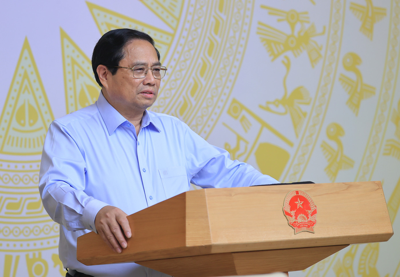 Thủ tướng Phạm Minh Chính phát biểu tại Hội nghị. Ảnh: Nhật Bắc.