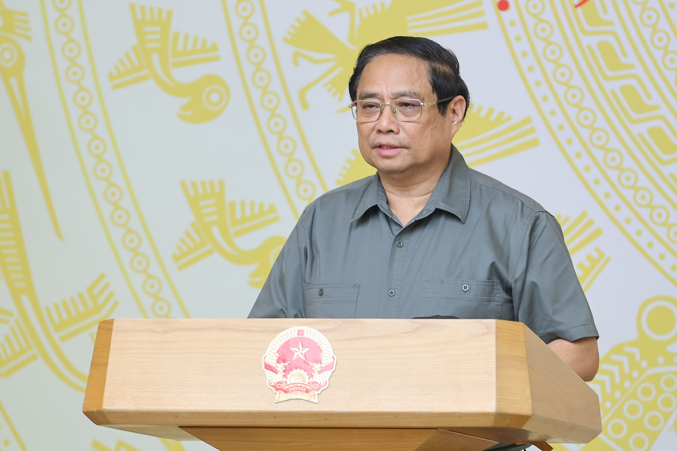 Thủ tướng Phạm Minh Chính kết luận hội nghị. Ảnh: Nhật Bắc