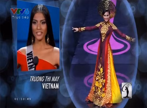 Trương Thị May rạng rỡ xuất hiện trên sân khấu đêm chung kết