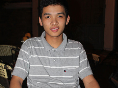 Nguyễn Quang Hưng đang chờ quyết định cho phép nhập học ở trường ĐH Tài nguyên và Môi trường Hà Nội. Ảnh: Bình Minh.