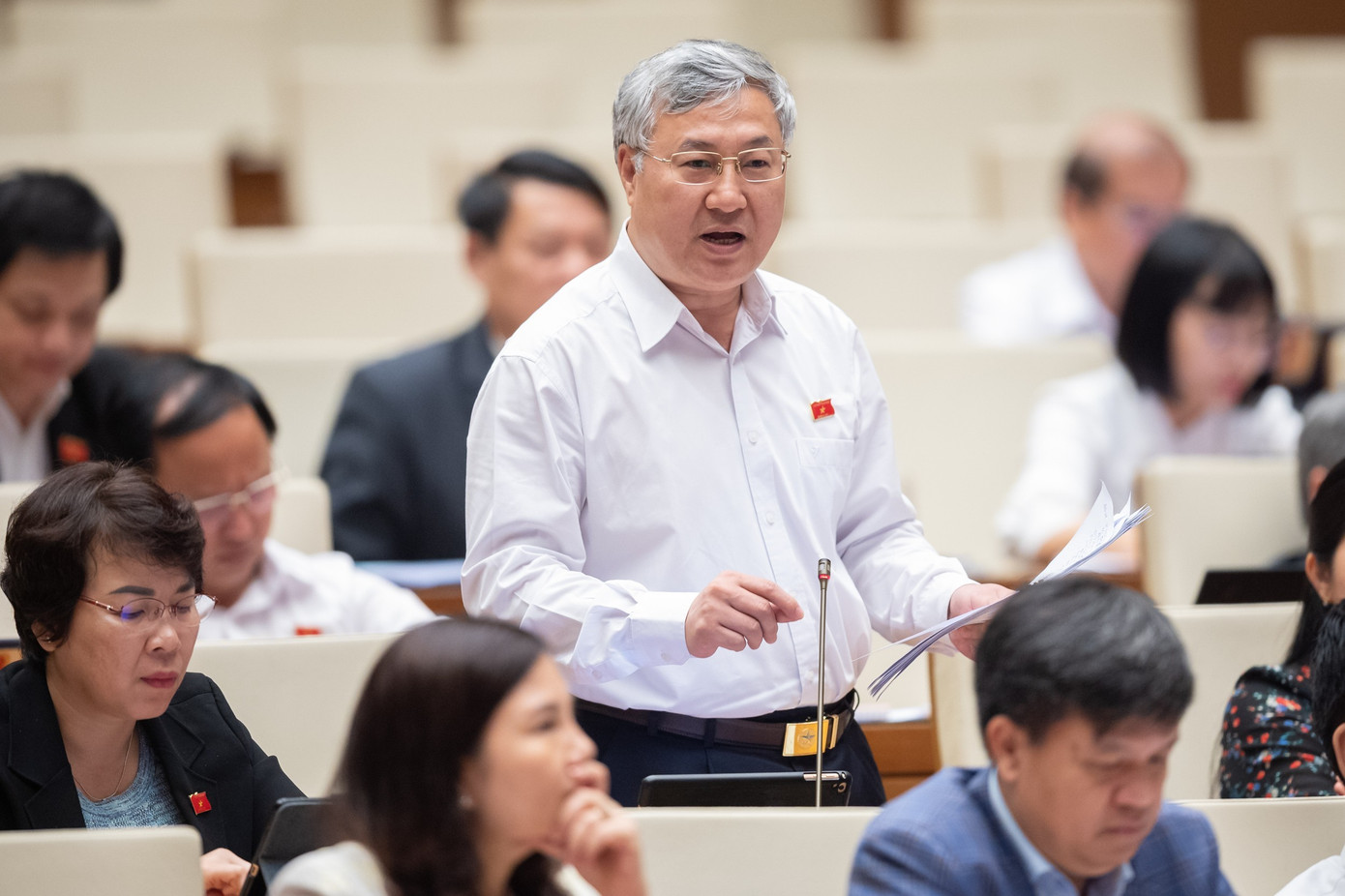 Đại biểu Trần Văn Lâm (Bắc Giang). Ảnh Như Ý Đại biểu Trần Văn Lâm (Bắc Giang). Ảnh Như Ý