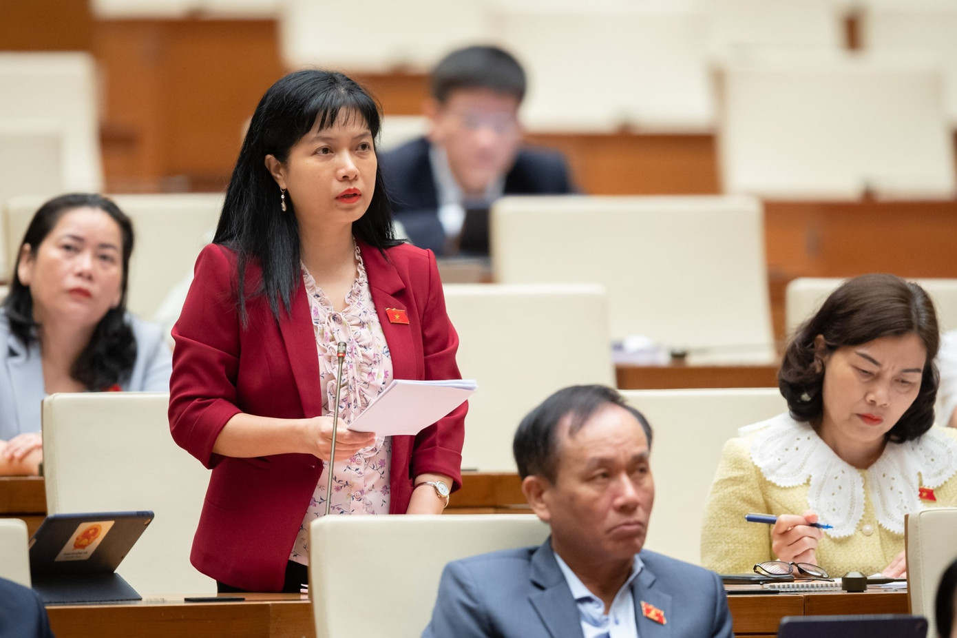 Đại biểu Tạ Thị Yên (Phó Trưởng Ban Công tác đại biểu) Đại biểu Tạ Thị Yên (Phó Trưởng Ban Công tác đại biểu)