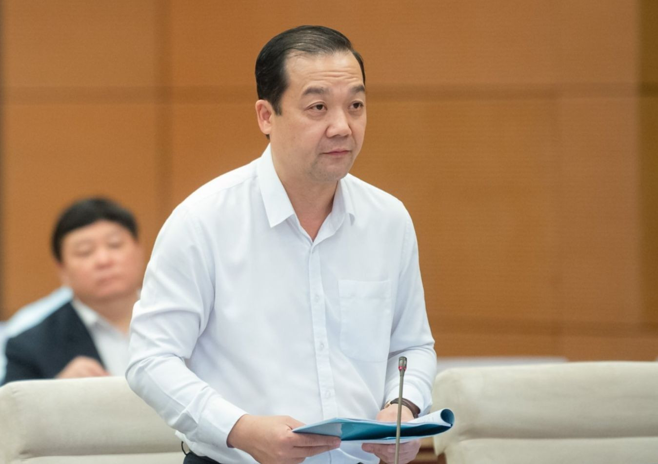 Thứ trưởng Bộ TT&TT Phạm Đức Long. Ảnh: QH Thứ trưởng Bộ TT&TT Phạm Đức Long. Ảnh: QH