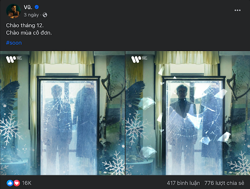 Vũ đăng tải hình ảnh ẩn ý việc "rã đông" để trở lại đường đua V-Pop. Vũ đăng tải hình ảnh ẩn ý việc "rã đông" để trở lại đường đua V-Pop.