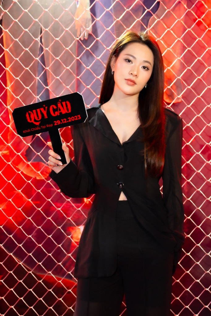 Minh Trang xuất hiện với giao diện "cool ngầu" tại buổi ra mắt. Minh Trang xuất hiện với giao diện "cool ngầu" tại buổi ra mắt.