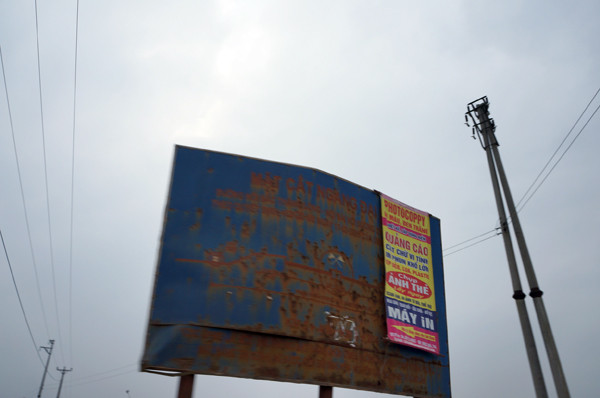 Biển quy hoach thành tấm sắt vụn