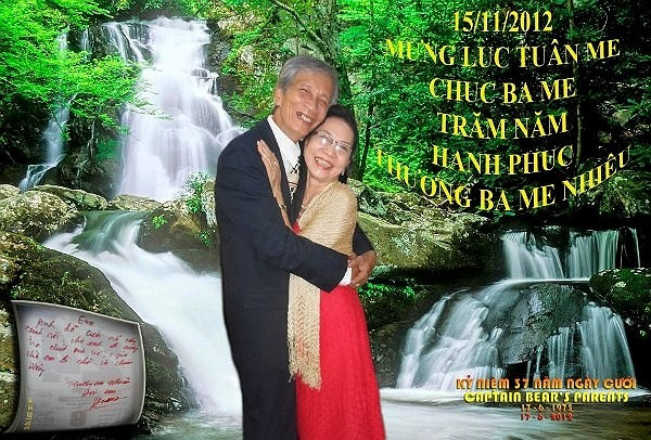 Ảnh kỷ niệm 37 năm ngày cưới