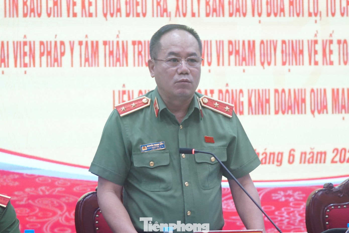 Trung tướng Nguyễn Thanh Tùng – Giám đốc Công an TP Hà Nội.