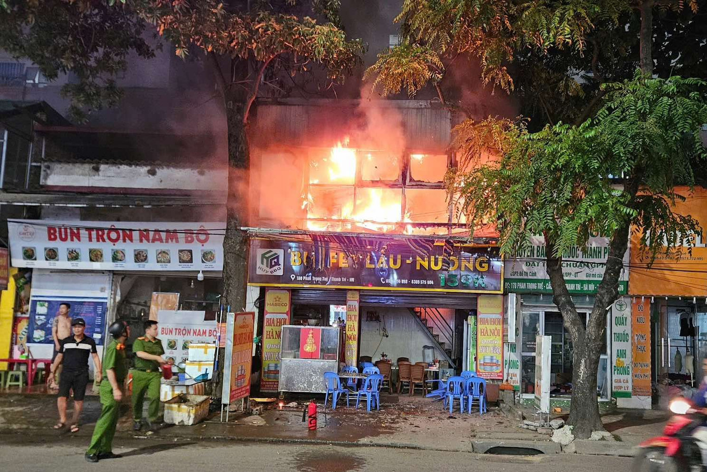 Hiện trường vụ cháy.