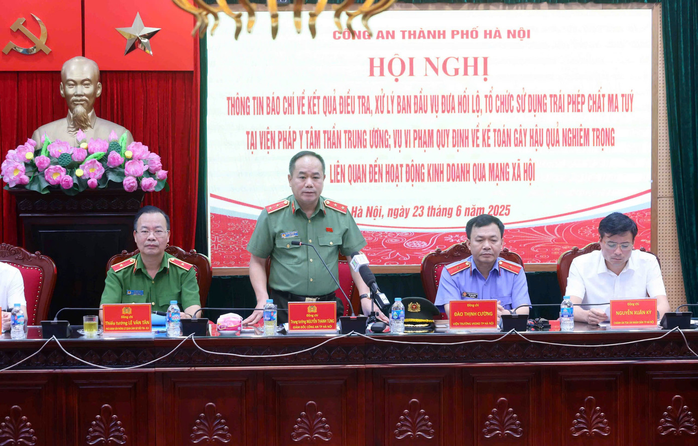Công an Hà Nội tổ chức hội nghị thông tin về vụ án.