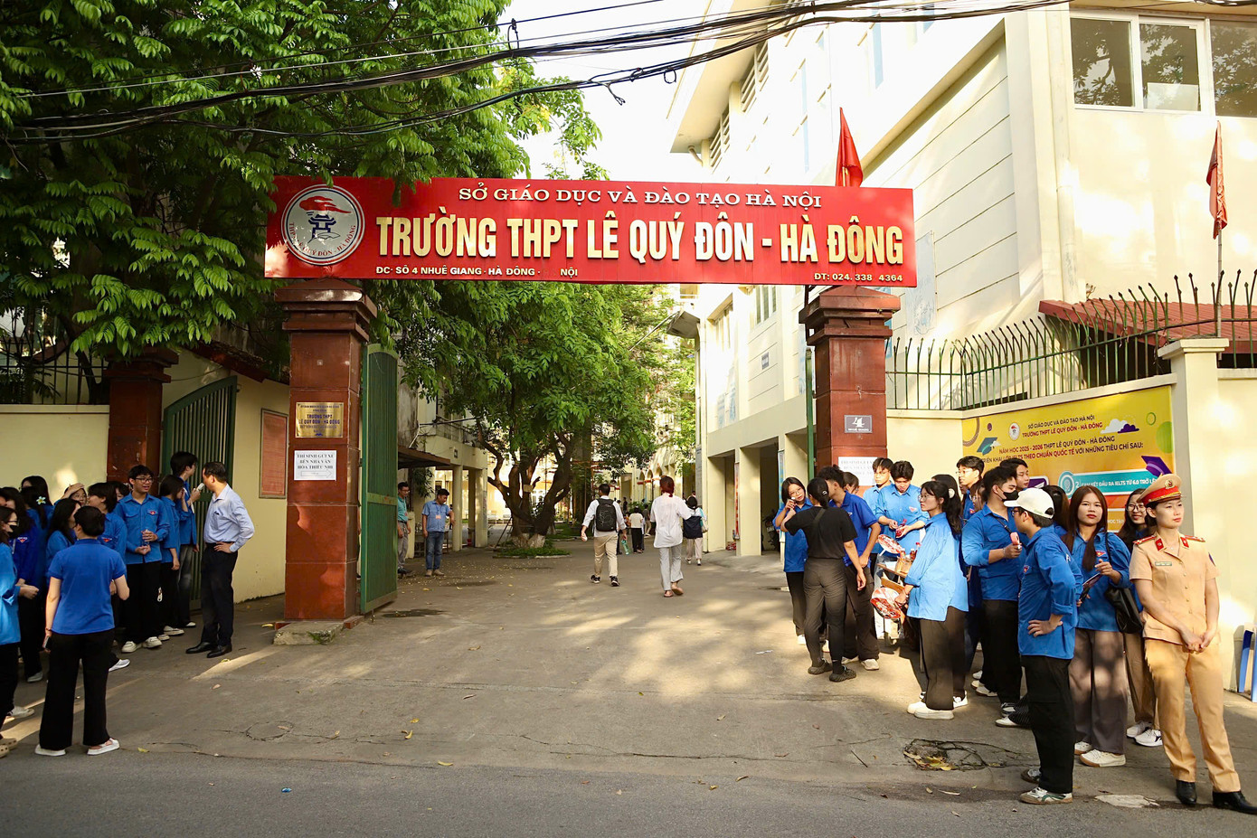 Tại điểm trường THPT Lê Quý Đôn (Hà Đông).