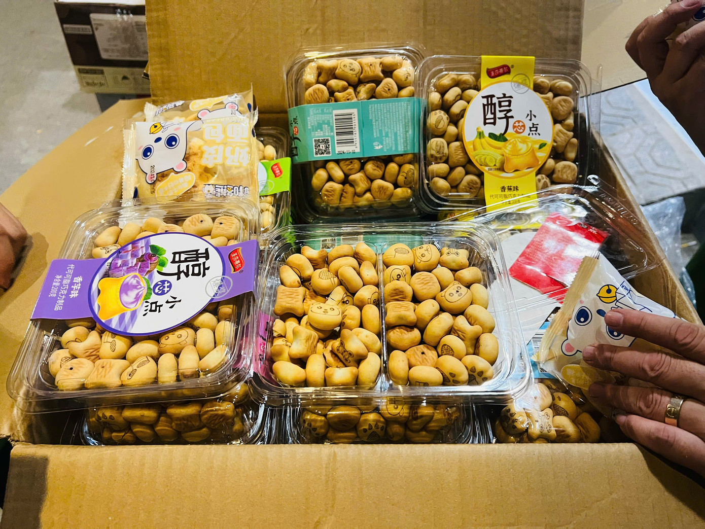 Hàng hóa thu giữ.