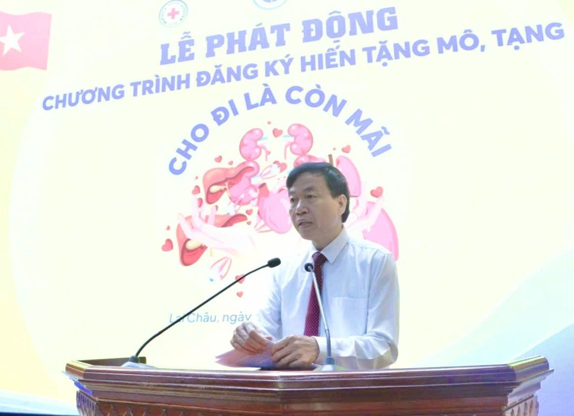 Chủ tịch UBND tỉnh Lai Châu Lê Văn Lương phát biểu tại chương trình. Chủ tịch UBND tỉnh Lai Châu Lê Văn Lương phát biểu tại chương trình.