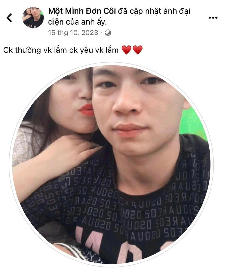 Trước đó, đối tượng Lò Văn Xươm đăng ảnh người yêu lên mạng xã hội.