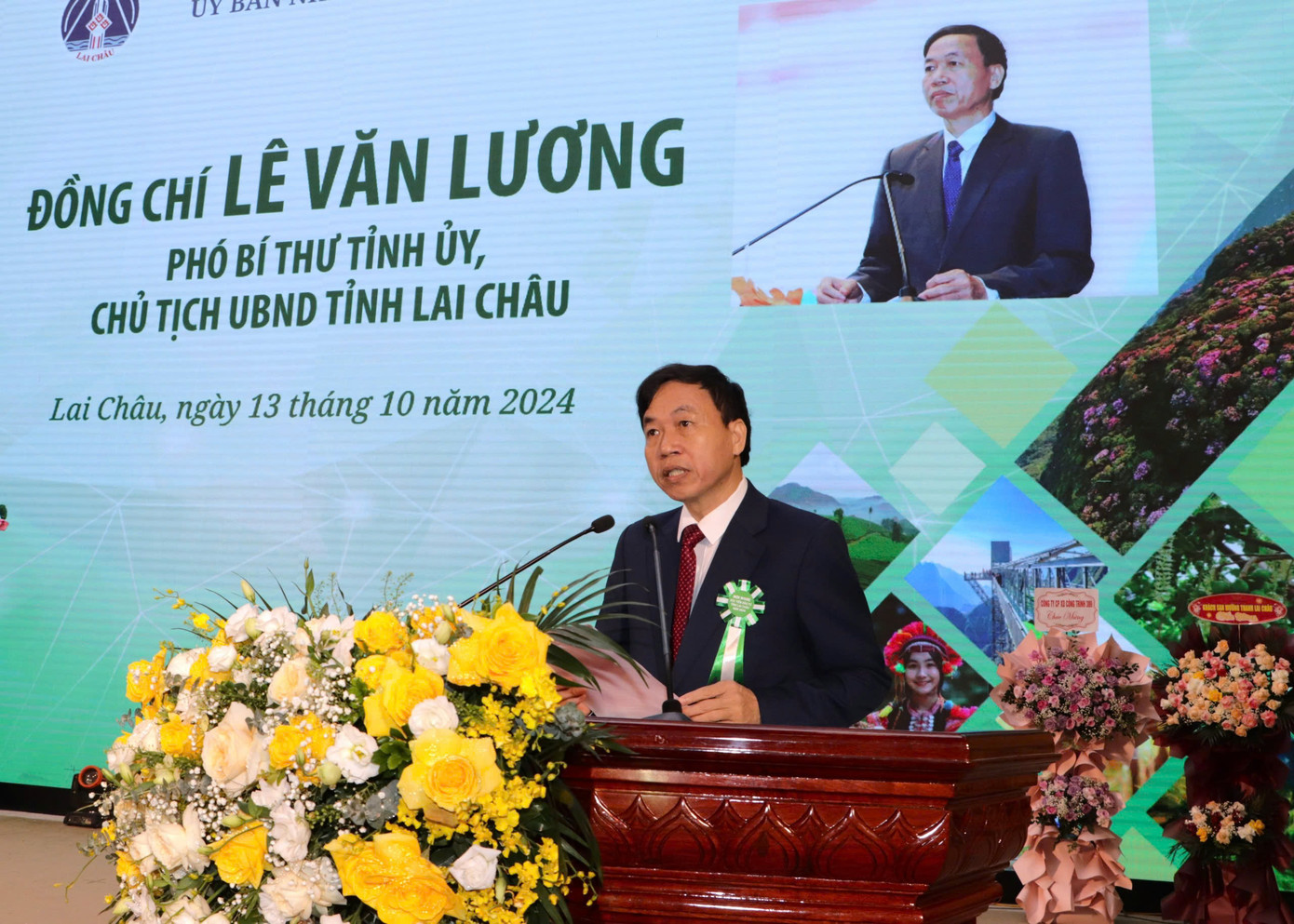 Chủ tịch UBND tỉnh Lai Châu Lê Văn Lương khai mạc hội nghị. Chủ tịch UBND tỉnh Lai Châu Lê Văn Lương khai mạc hội nghị.