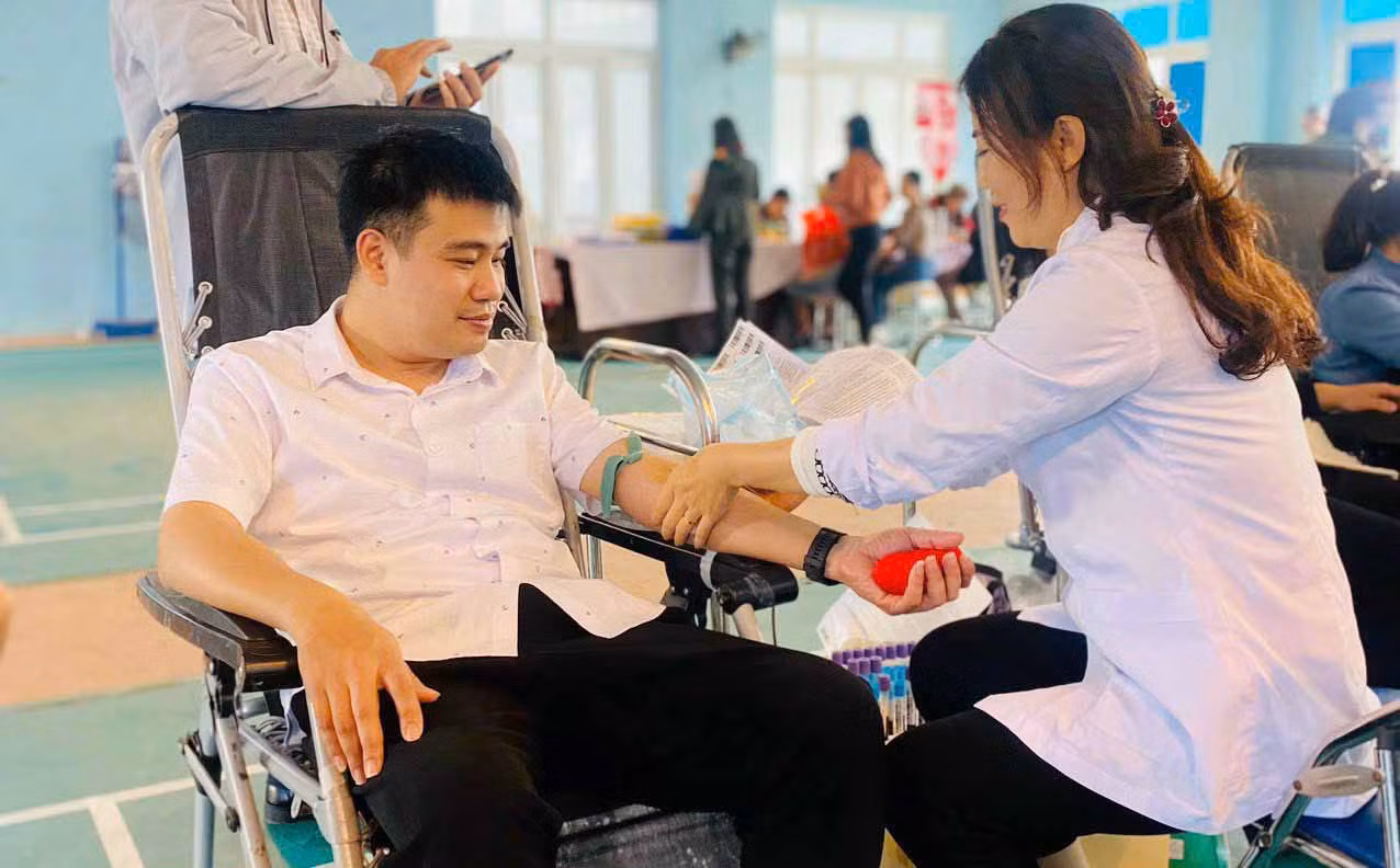 Bùi Đức Phong - cái tên không còn xa lạ ở Lai Châu trong phong trào hiến máu tình nguyện.
